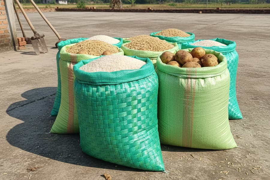 Ảnh: bao tải dứa được ứng dụng trong nông nghiệp